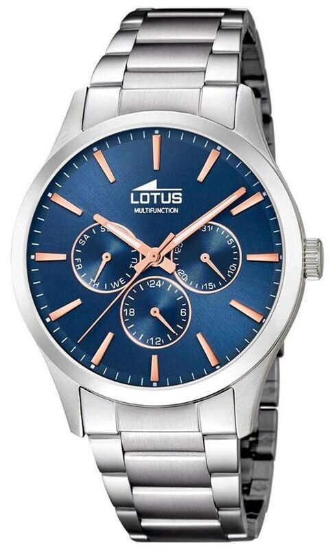 Lotus Herren Armbanduhr mit Edelstahlarmband in Design Highlight