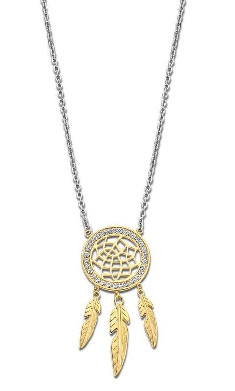 Lotus Style Damen Collier Traumfänger Bicolor