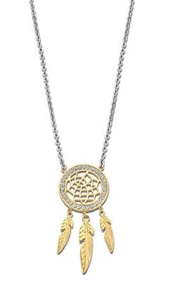 Lotus Style Damen Collier Traumfänger Bicolor