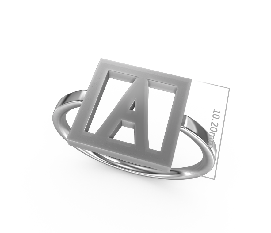 Ring mit beliebigen Buchstaben // PERSN