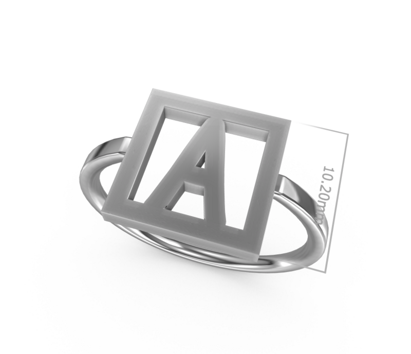 Ring mit beliebigen Buchstaben // PERSN