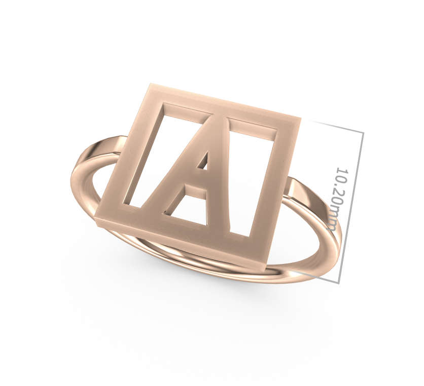Ring mit beliebigen Buchstaben // PERSN