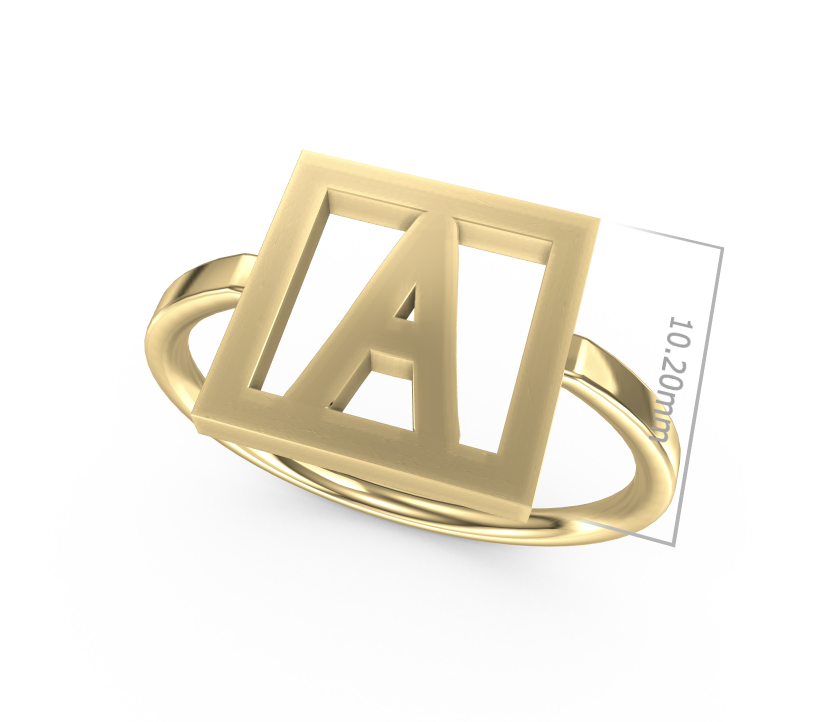 Ring mit beliebigen Buchstaben // PERSN