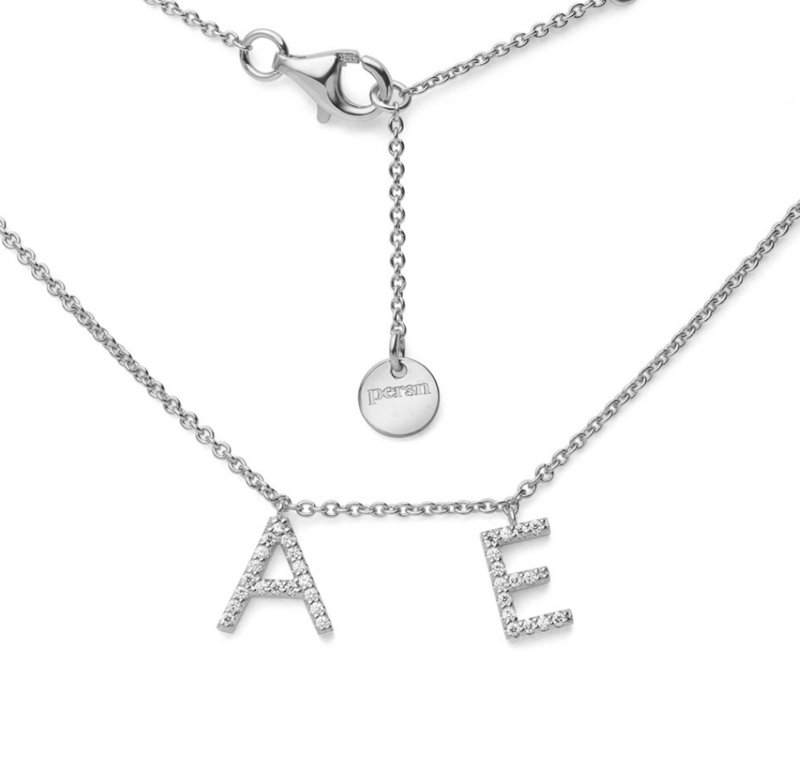 Kette mit 2x Buchstaben oder Zahlen // PERSN
