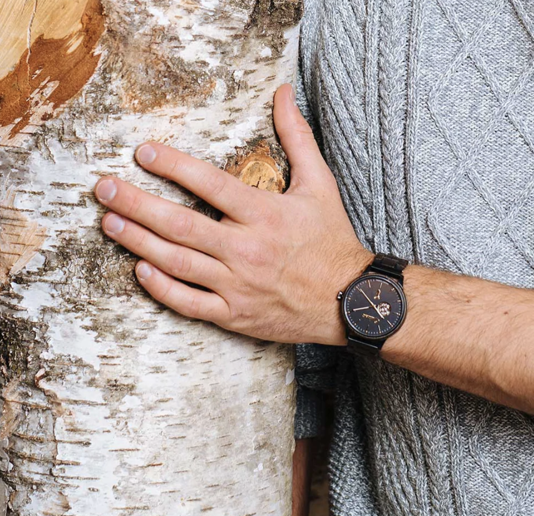 Mystic Automatik Herrenuhr Mit Holzband