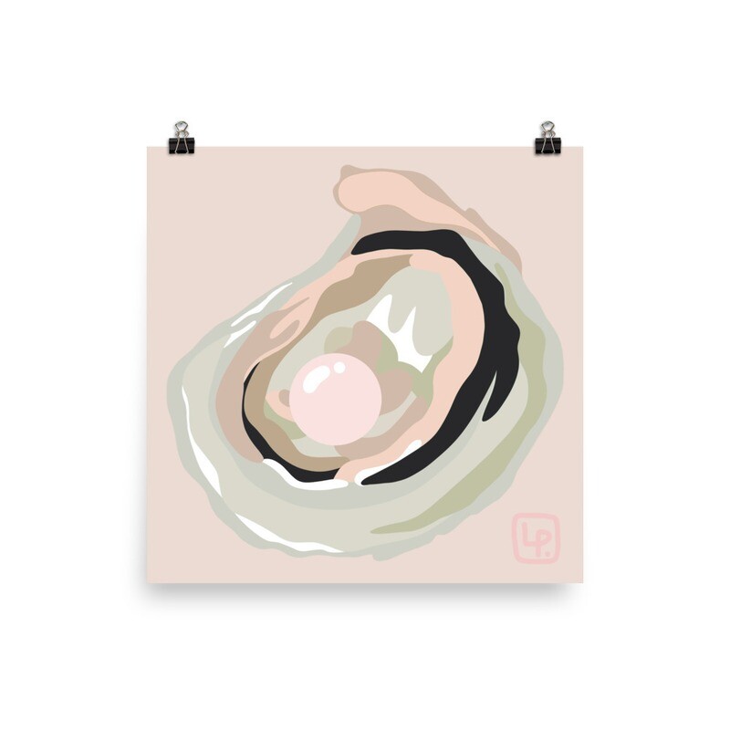 Oyster + Pearl | Matte Paper Print
