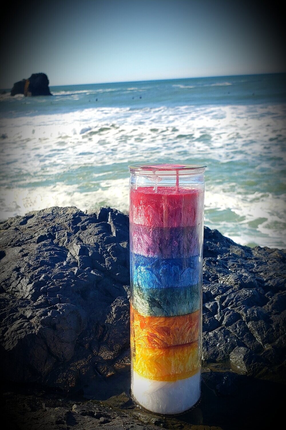 "7 CHAKRA/7 WISHES" MAGIC CANDLE