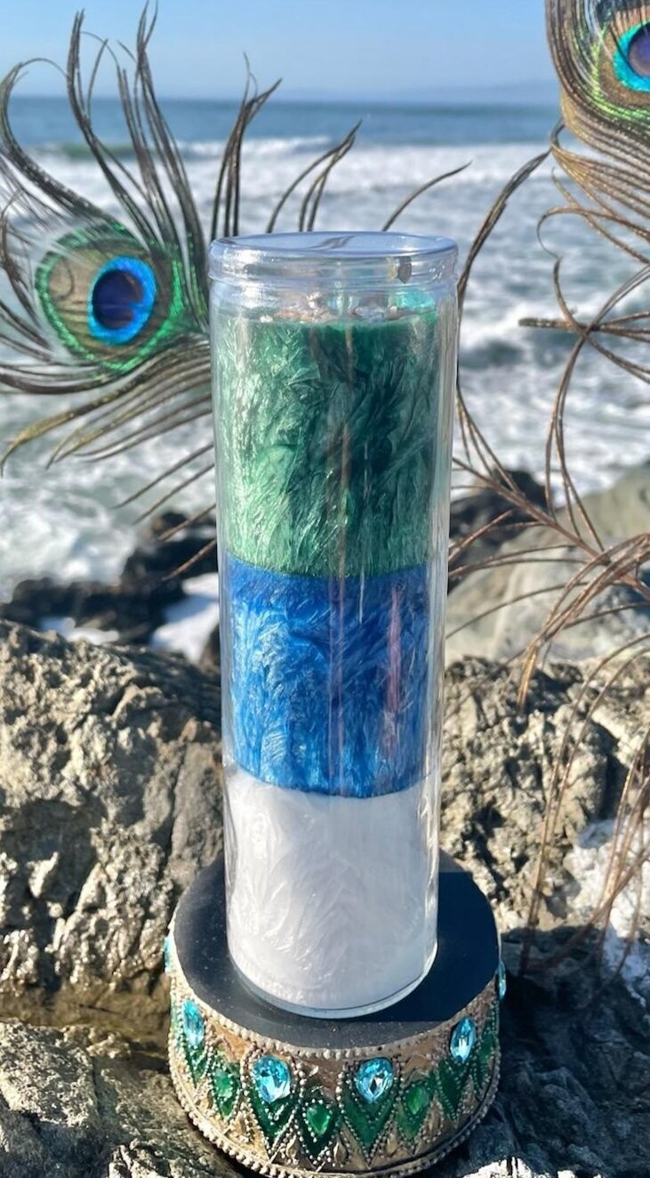 "MAGIC PEACOCK" CANDLE