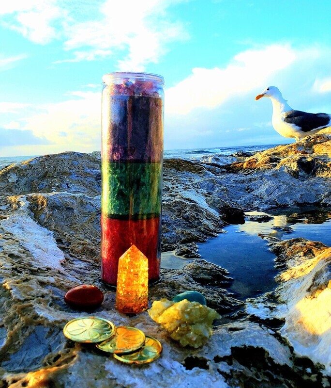 " 3 P'S...POWER, PROSPERITY, PASSION" MAGIC CANDLE