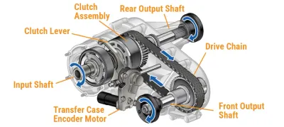 Transfer Case Components and Internal Operation