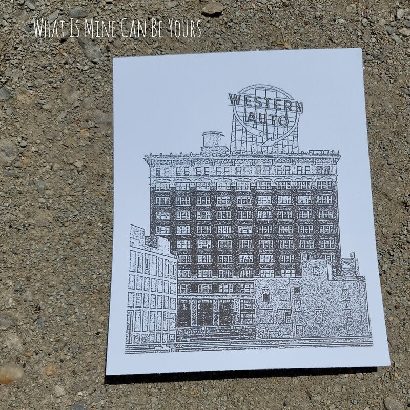 Western Auto Graphic Print