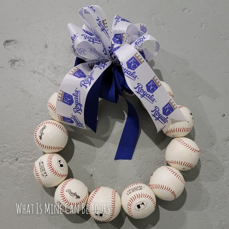 Royals Baseball Wreath