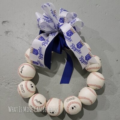 Royals Baseball Wreath