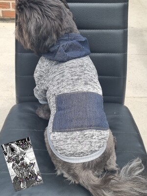 Denim pocket jumper