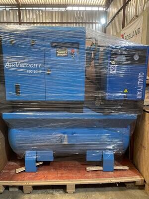 AIRVELOCITY 7.5kw 10HP Fixed Speed Combined Screw Compressor 500L Tank