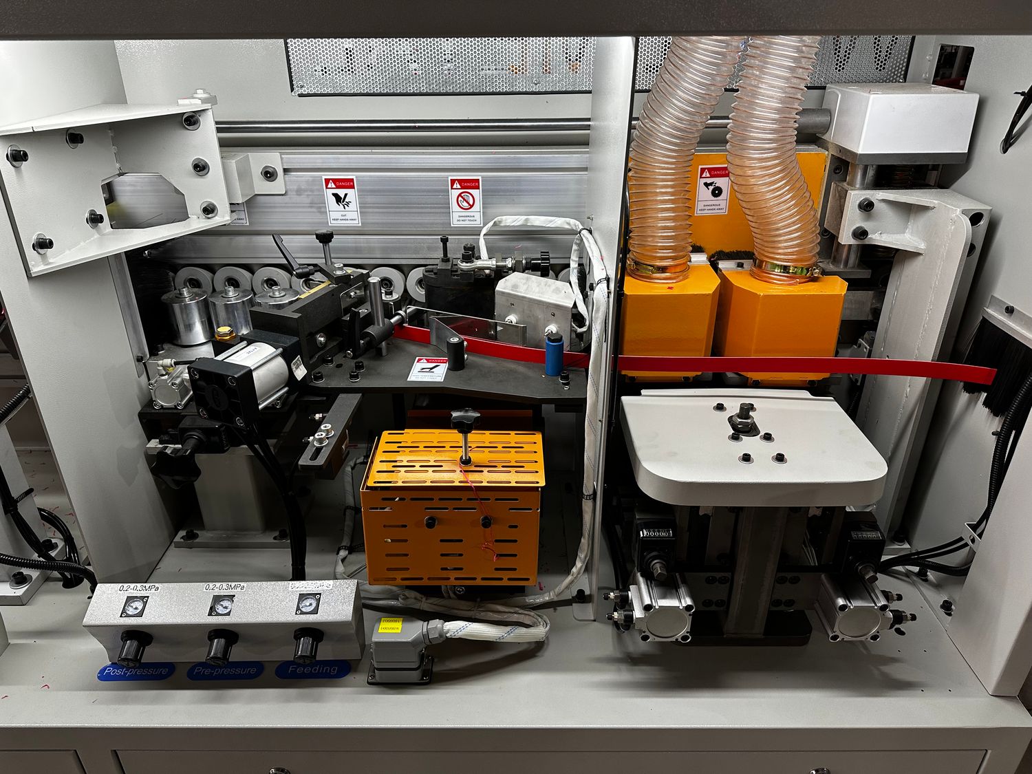 WOODMETAL WE50XYC 7 Function Edge Banding Machine with Pre-heating and Corner Rounding