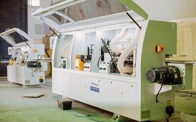 WOODMETAL WE 50XY 6-Function Edge Bander with Pre-Milling