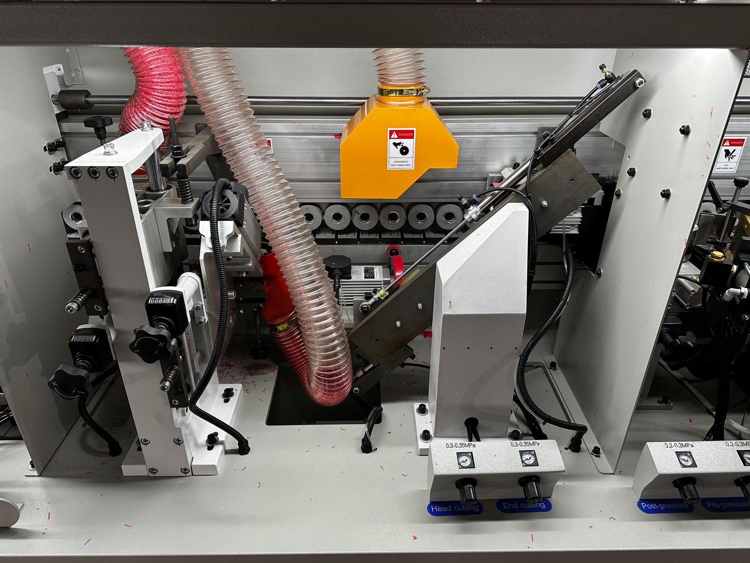 WOODMETAL WE50XYC 7 Function Edge Banding Machine with Pre-heating and Corner Rounding