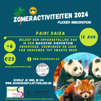 zomeractiviteit: Pairi Daiza 12/08/2024