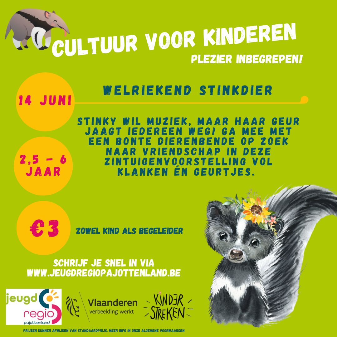 Kleutervoorstelling: Welriekend stinkdier 14/6/2026