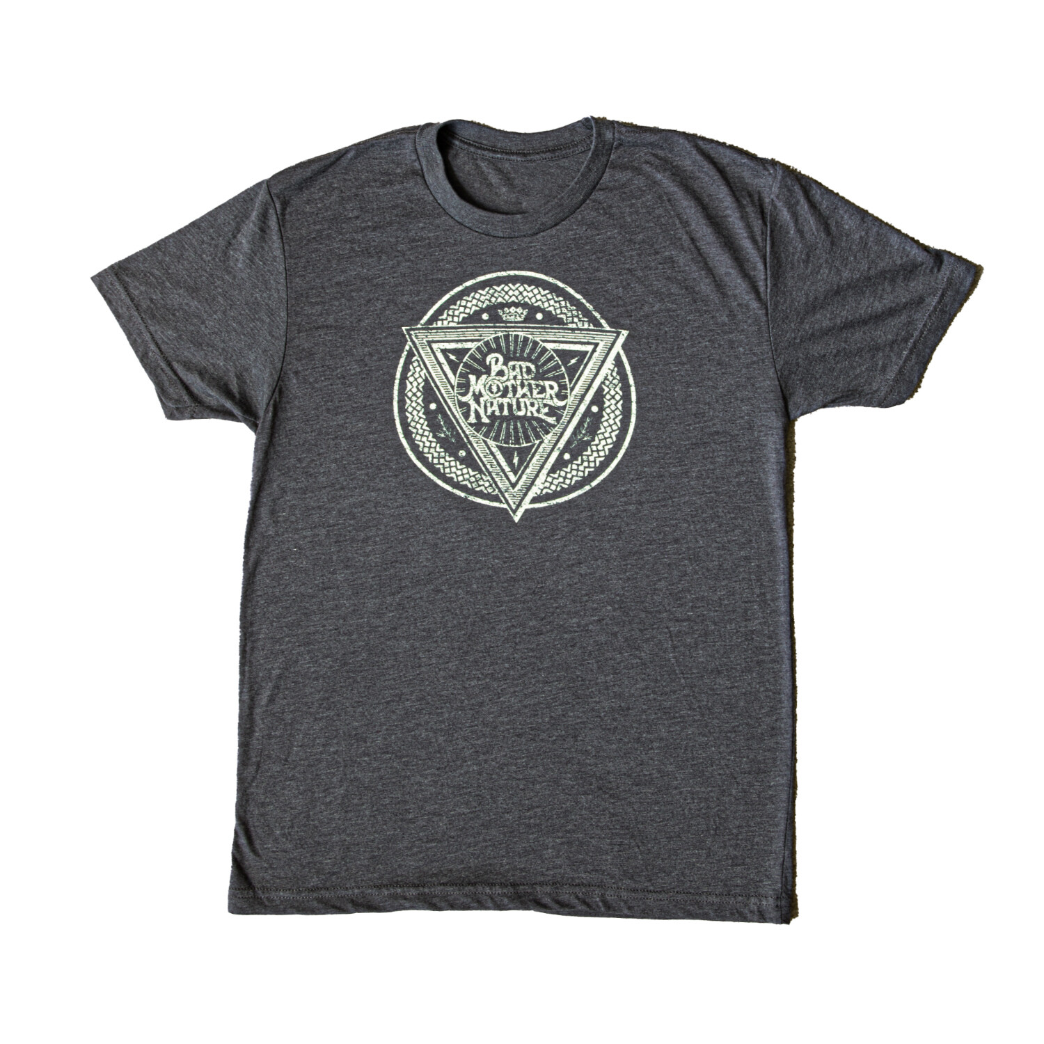 Grey Cursed Triangle Logo T-Shirt