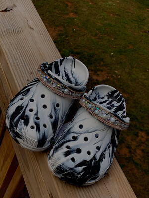 Simple Bling Krocs ( Adults )