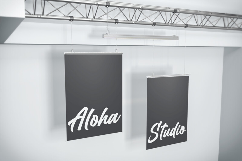 Hanging Signs B&W (24, 36, or 48 inch wide)