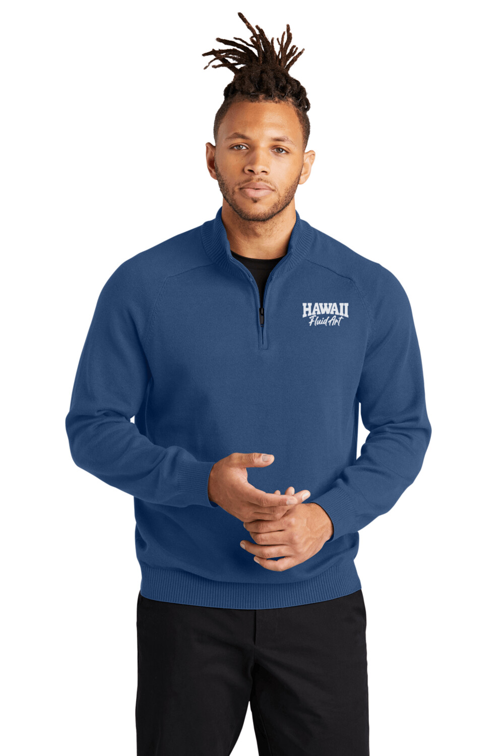 EMBROIDERED logo on Sweater 1/4-Zip