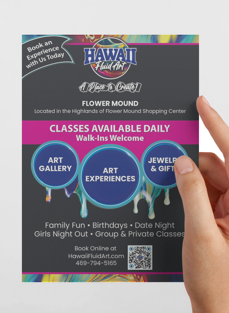 Postcards/Handouts 4.25 in x 6in (Printed on One Side) Portrait Format