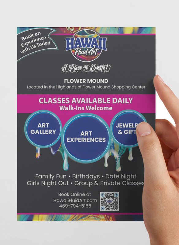 Postcards/Handouts 4.25 in x 6in (Printed on One Side) Portrait Format