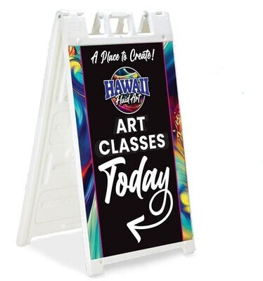A-Frame Signage (Double Sided)- Art Classes Today A-Frame Signage (Double Sided)- Art Classes Today