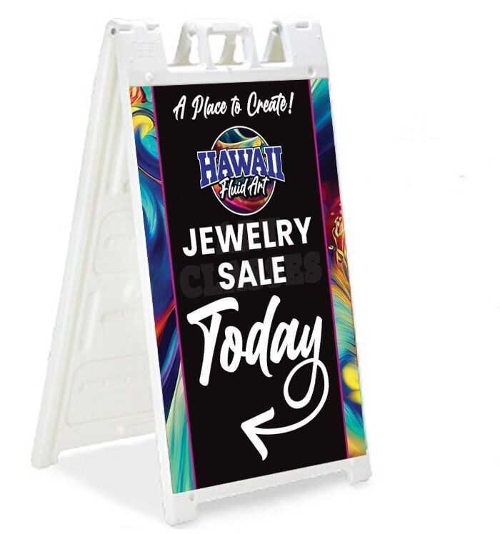 A-Frame Signage (Double Sided)- Jewelry Sale Today