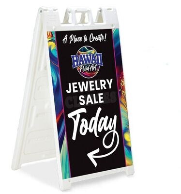 A-Frame Signage (Double Sided)- Jewelry Sale Today