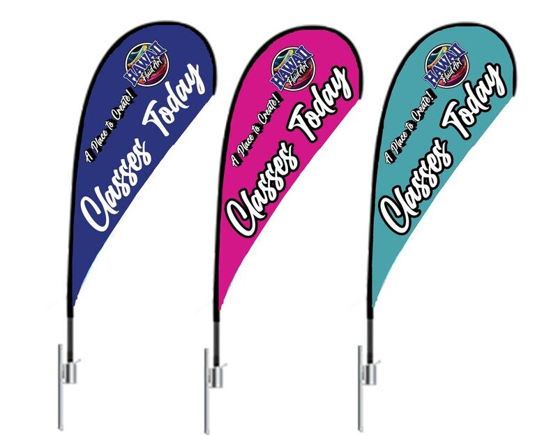 Tear Drop Flag (Double Sided)