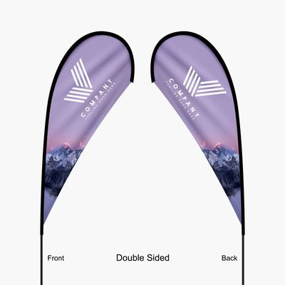 HJ - Tear Drop Flag (Double Sided)