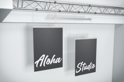 Hanging Signs B and W (24, 36, or 48 inch wide) Hanging Signs B and W (24, 36, or 48 inch wide)