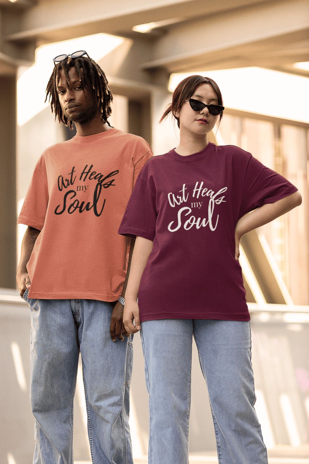 Hawaii Fluid Art T-Shirt Design (Unisex)