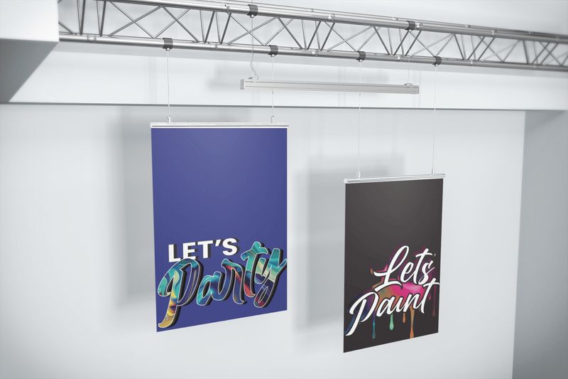 Hanging Signs Colored (24, 36, or 48 inch wide)