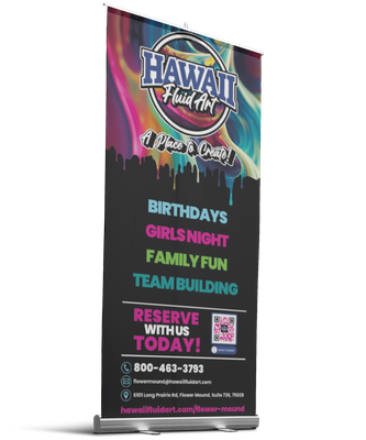 Retractable Banner Stand With Case 33 in x 80 in