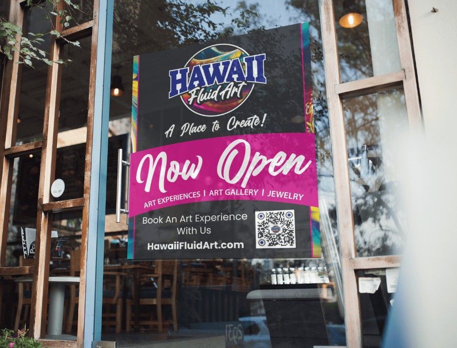 Window Posters- Now Open (2 colors, 3 sizes options)