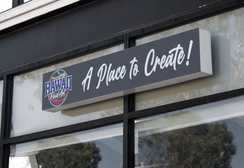 Hawaii Fluid Light Box Sign EXTERIOR  (Deposit)