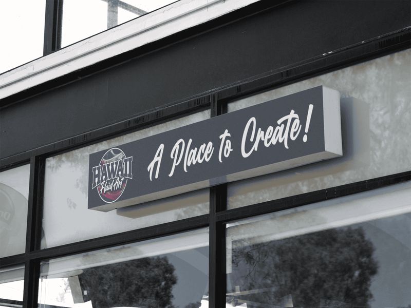 JCMO Hawaii Fluid Light Box Sign EXTERIOR