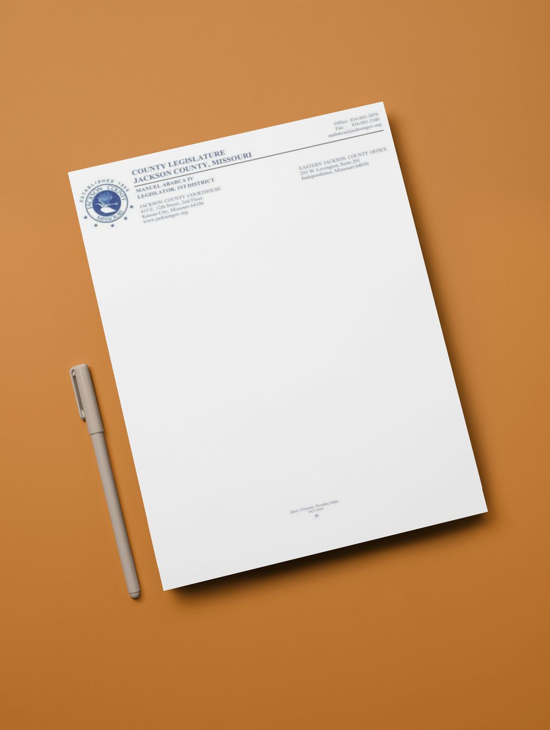 Letterhead (Blue) - JCMO