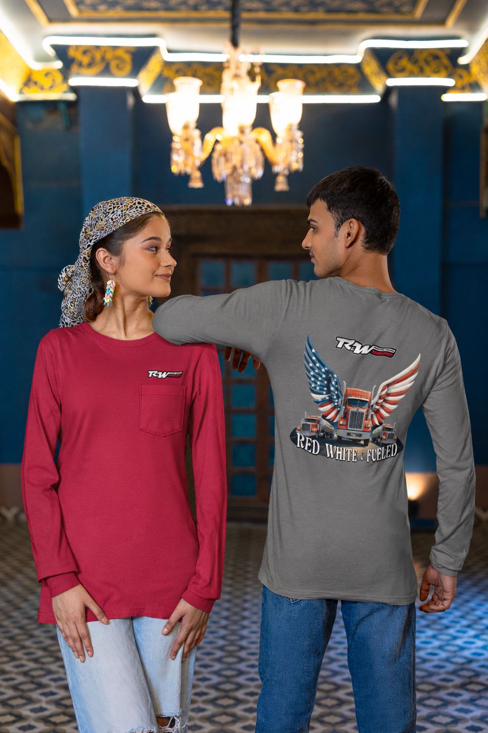 T-Shirts Long Sleeve with Pocket (Patriotic)