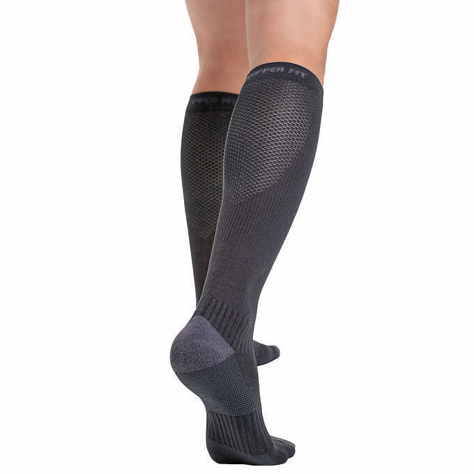 Black Copper Fit Unisex Compression Sock, 2-pair Black Copper Fit Unisex Compression Sock, 2-pair