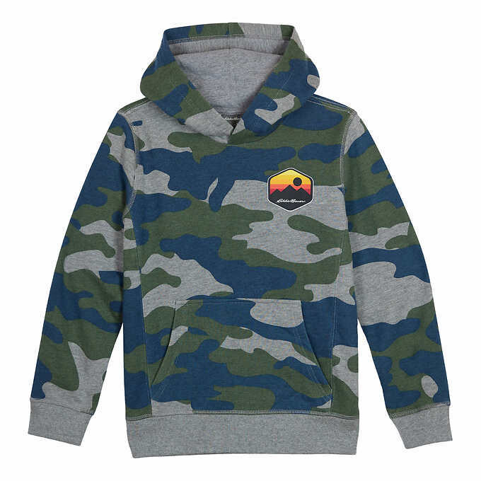Eddie Bauer Youth Hoodie and Tee, Camo