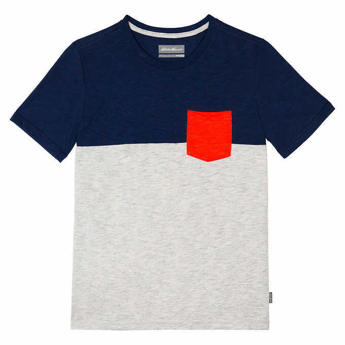 Eddie Bauer Youth Tee, Blue And White