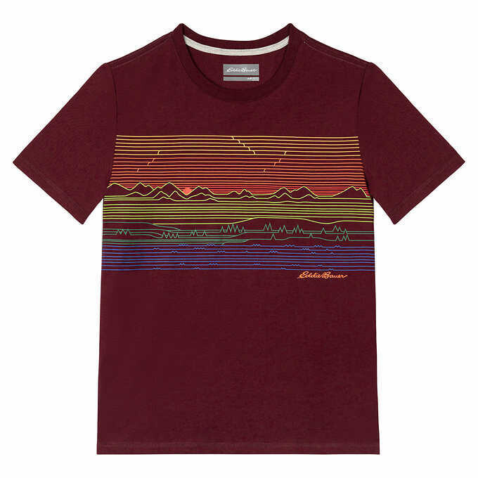 Burgandy Eddie Bauer Youth Tee