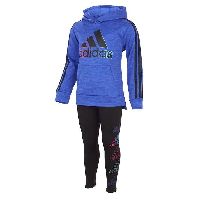 Adidas Kids' 2-piece Active Set, Blue Adidas Kids' 2-piece Active Set, Blue