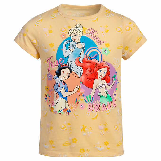 Princess Kids' Tee. 4 t-shirts Princess Kids' Tee. 4 t-shirts, Color: Yellow